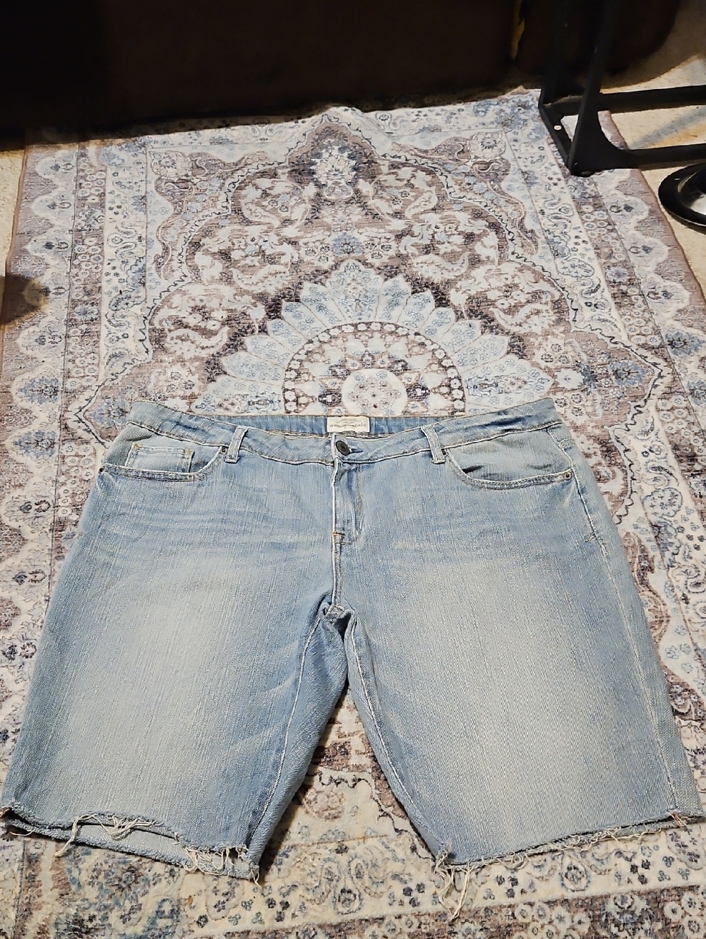 Aeropostale Light Blue Denim Boyfriend Cut-Off Shorts